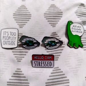 Set of 5 pins *Funny*